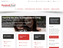 Tablet Screenshot of penderelstrust.org.uk
